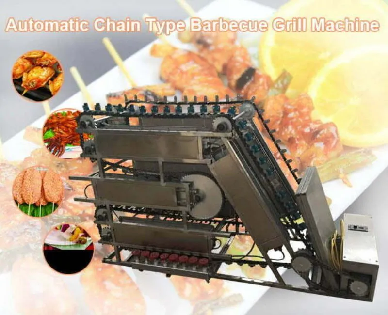 Máy nướng thịt tự động kiểu dây chuyền